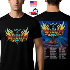 Journey Final Frontier Tour 2026 TShirt Schedule Tour Dates Unisex Rock Band Tee