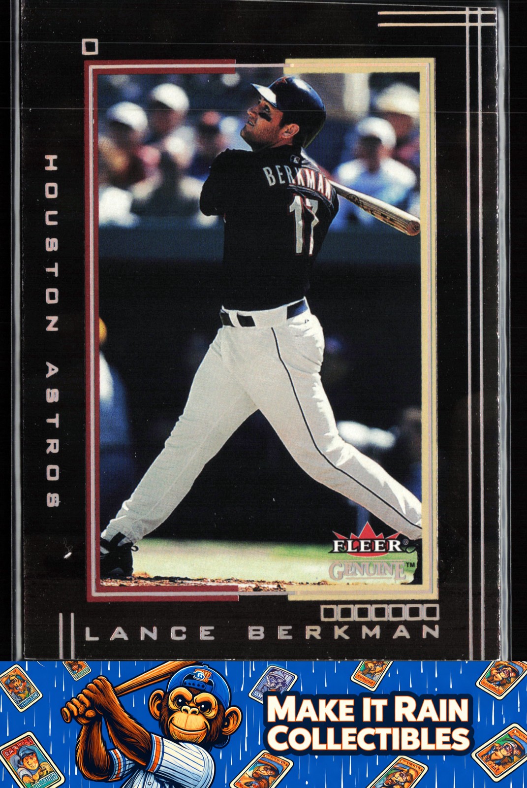 Lance Berkman 2002 Fleer Genuine #33 Houston Astros Baseball