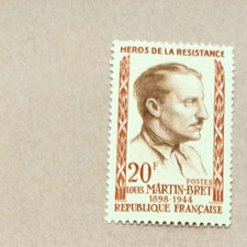 5D1-Timbre France YT  1201 neuf ** année 1959 "louis martin bret"