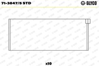 Glyco 71-3847/5 STD Pleuellagerschale