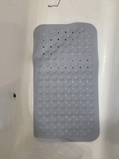 Non Slip Bathtub Mat TPE 39.5x16 Inch Long Shower Mat with Drain Holes Safe NEW