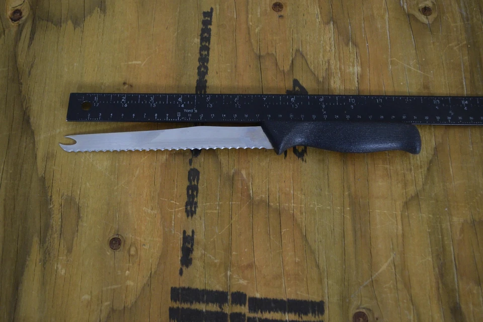 Cuchillo de pan Ginsu dentado de acero inoxidable cortador de sándwiches herramienta Foto 2 de 4