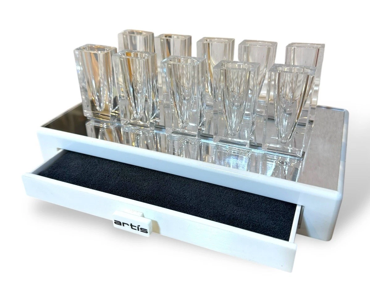 Artis Elite Collection Mirrored 10 Brush Holder-Displayer Makeup Brush Holder