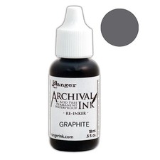 Ranger Archival Pad Reinker .5oz-Graphite
