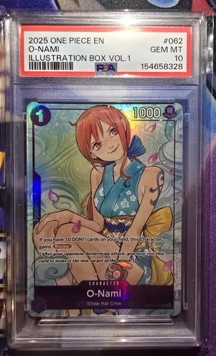 2025 O-Nami (Illustration Box Vol.1) OP05-062 One Piece English Foil PSA 10