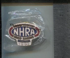 National Hot Rod Association NHRA Membership Pin-1992-sealed-NM