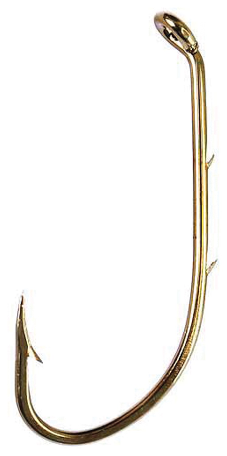 Eagle Claw Baitholder Down Eye Offset 4 Fishing Hook Premium High-Carbon Steel 2090₽