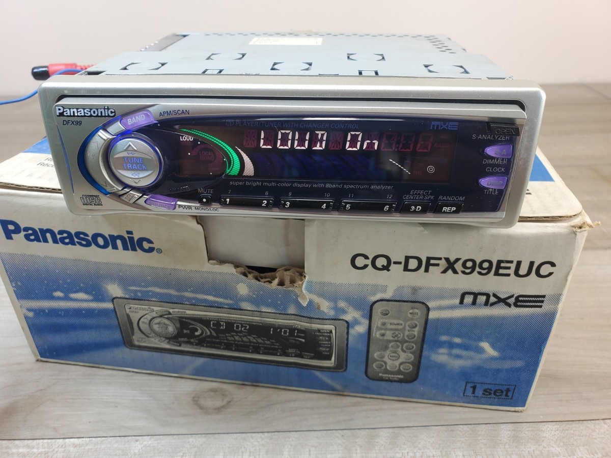 Panasonic CQ DFX-99EUC 5volts car cd player eq spectrum analyzer