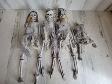 Skeleton groom AS IS bride hanging Halloween prop decor set