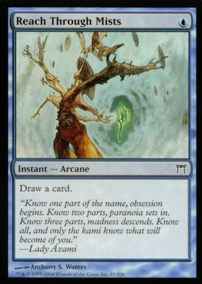 Reach Through Mists -Foil Medium Play MTG Champions of Kamigawa