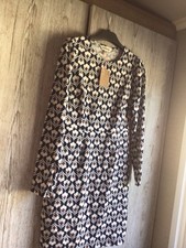 BODEN Retro Print Jersey Dress Size 10 P New With Tag