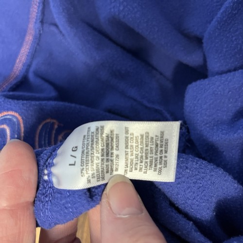Y2K Aeropostale Flare Leg Sweatpants L Blue Logo Fleece Comfort Casual Stretch - Picture 8 of 10