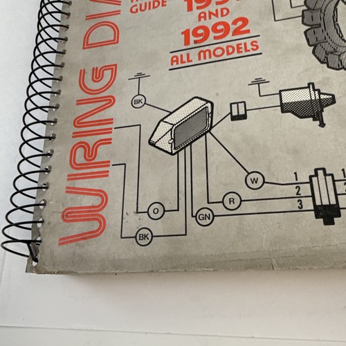 1991-1992 Harley Davidson ALL MODELS Wiring Diagrams Electrical Manual 99948-92 - Bild 2 von 4