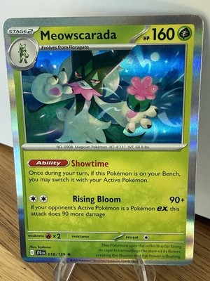 Pokémon Meowscarada 018/159 Sv09 Journey Together Rare Holo HP160 Showtime