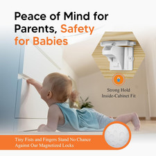 Magnetic Cabinet Locks Baby Proofing 20 Locks 2 Keys Child Proof Cabinet Locks