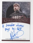 Nikolaj Coster-Waldau Jaime GAME OF THRONES Season 8 Inscription Autograph Card