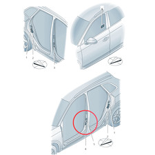 Audi Tire Pressure Data Plate 80A010502J VAG OEM New Genuine