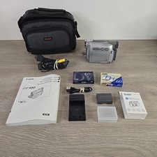Canon ZR100 Mini DV NTSC Digital Camcorder W/ 3 Battery, Charger, 2 Tapes