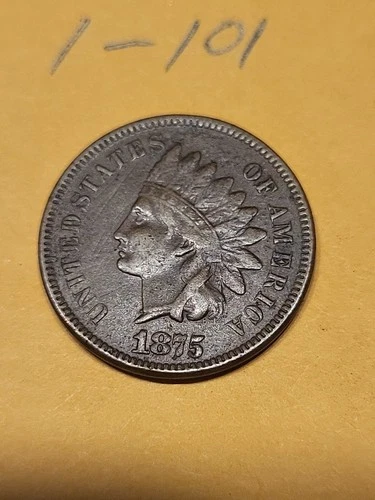 1875 Indian Head Cent VF Lot 1-101