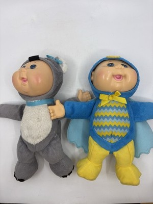 Lot of 2 Cabbage Patch Kids Doll Cuties owl  & Koala Dolls 10 Inches 2016