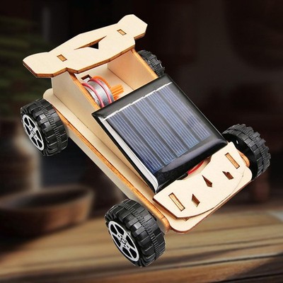 Solar Powered Car Early Learning Toy Creative Educational Handmade Solar Car