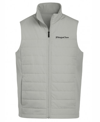 RARE NWT 100% Authentic JP Morgan Chase Banker Finance Vest / Gilet Gray M