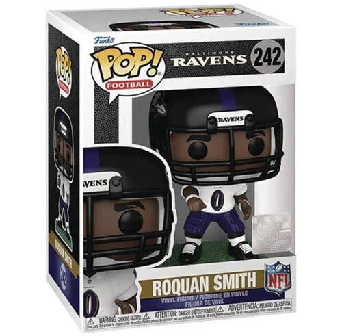 POP Funko! Roquan Smith NFL Baltimore Ravens #242 w/ Box Protector -Ships Free