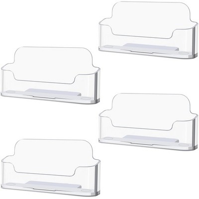 4er Set transparente Visitenkartenhalter für Büro, Kartenständer...