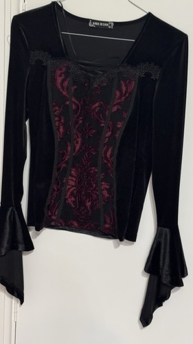 Gothic victorian Black and red T-shirt TW216-XXL - Picture 2 of 21