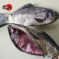 Pencil Case Fish Shaped Novelty Fish Pen Bag Fish Coin Purse Funny Pencil
