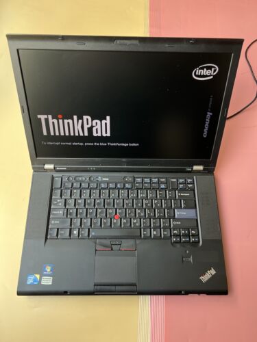 Lenovo ThinkPad T510 vPro Intel Core i5 M520 4GB RAM 0GB HDD PARTS OR REPAIR - Picture 1 of 8
