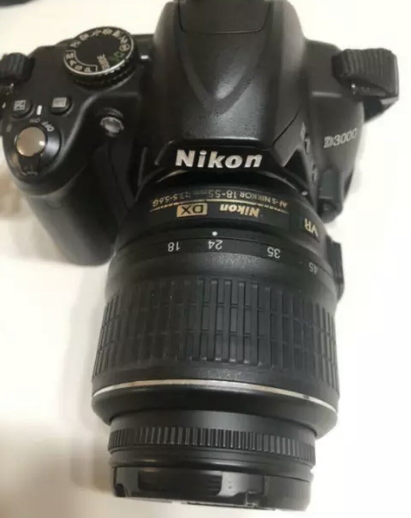 D3000 Nikon 18-55mm ED + with | VR SLR Kit 55-200mm Lenses and