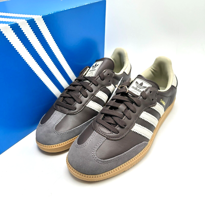 ADIDAS Originals Samba OG Brown Putty Grey ID1481 Men's shoes sz