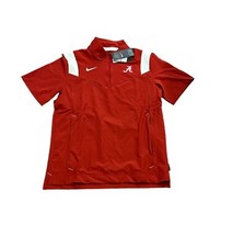 NWT NEW Alabama Crimson Tide Nike Men's Short Sleeve Pullover Jacket Small