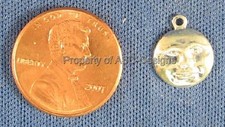 25pc S/S Plated Happy Man on Moon Charms 5834