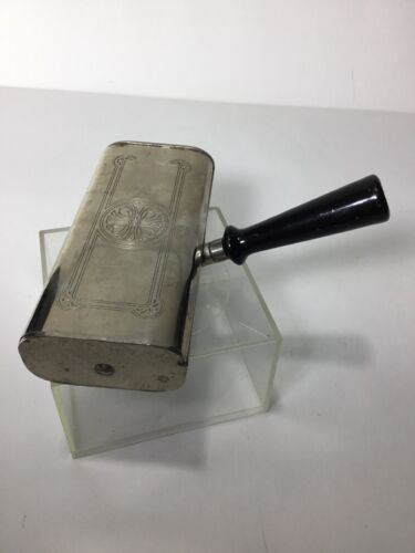 Antique Collectable Wilmort Table Crumb Sweeper. Chrome With Etched Design. - Picture 1 of 6