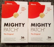 2 X Mighty Patch Original from Hero Cosmetics 36 Count Total 
