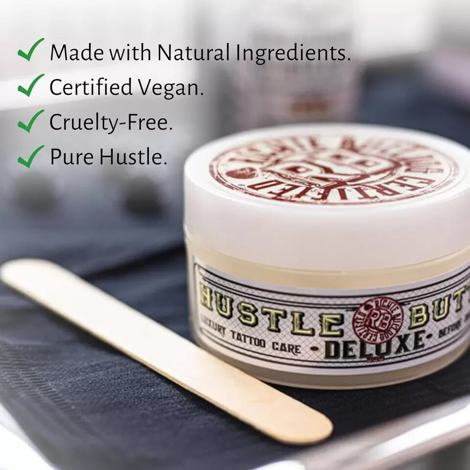 Hustle Butter Tattoo Aftercare Tattoo Balm, 5 Fl Oz Authorized Seller