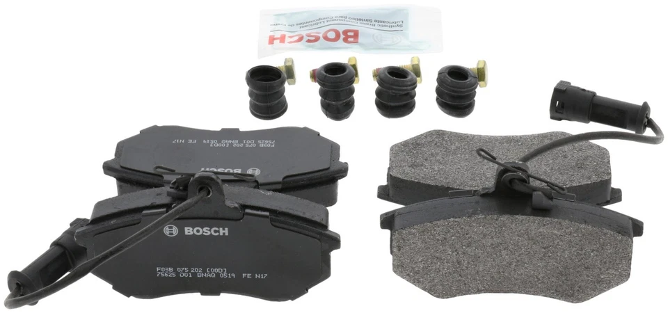 Pastillas de freno delanteras semimetálicas QuietCast Bosch 1988-1992 Audi 80 Quattro Foto 3 de 4