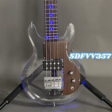 4 Strings Dan Armstrong Electric Bass Guitar Acrylic Body Maple Neck Fast Ship