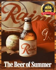 Rainier - The Beer of Summer - Metal Sign 11 x 14