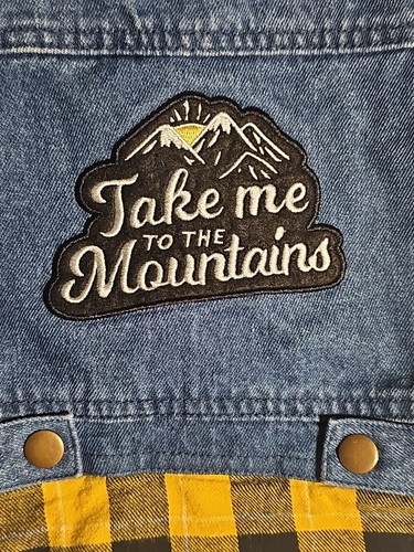 Bond & Co Dog Jean & Flannel Shirt Plaid - Take Me to The Mountains - Small - Picture 3 of 8