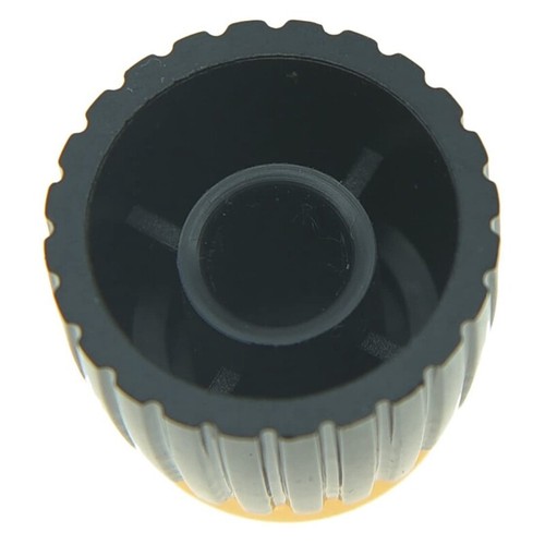 15Pcs Guitar Amplifier Push on Fit Knobs Black with Gold Aluminum Top Fits 6P5 - Picture 8 of 9