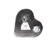 Treeing Walker Coonhound - Crystal with A Little, Herzregal-Uhr, Personalised