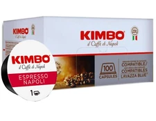 Kimbo Coffee Capsules Napoli Blend Bar Compatible With Lavazza BLUE