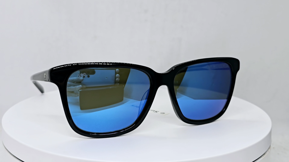 COSTA DEL MAR black/blue mirror MAY polarized 580G sunglasses NEW