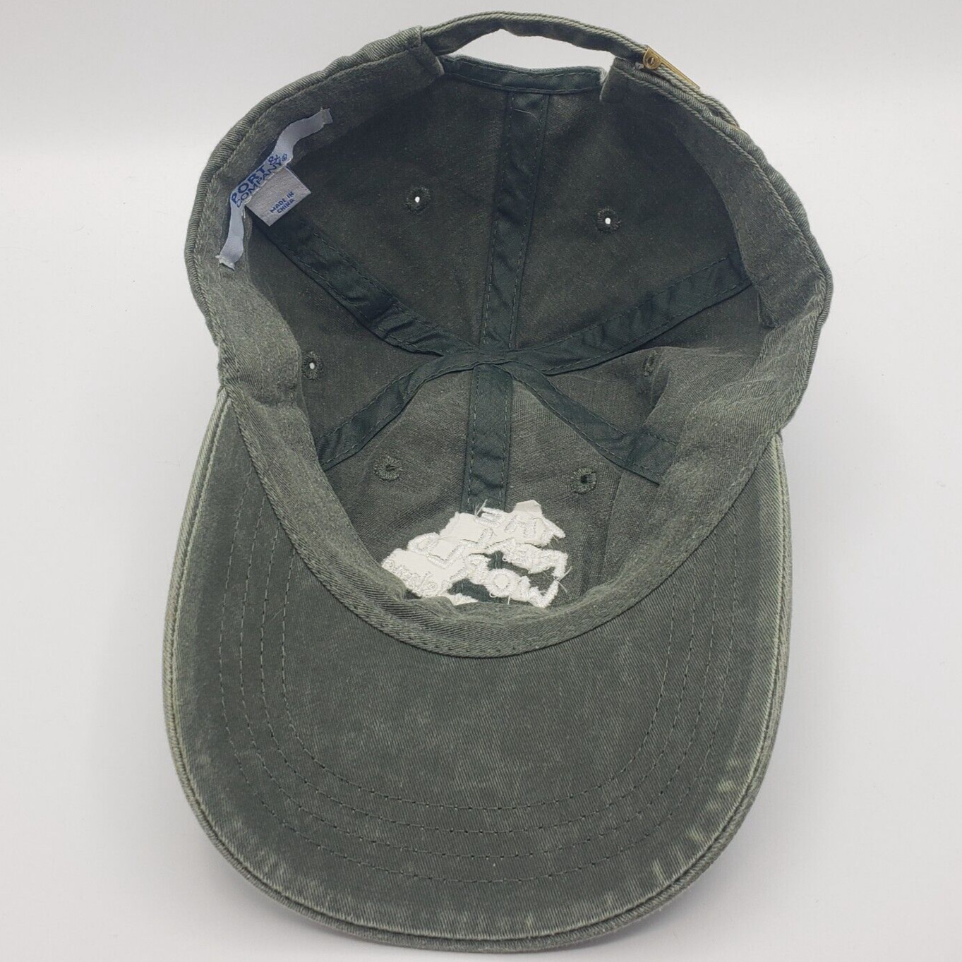 Port & Company Baseball Cap Unisex Onesize Green The Real World Spooner Island