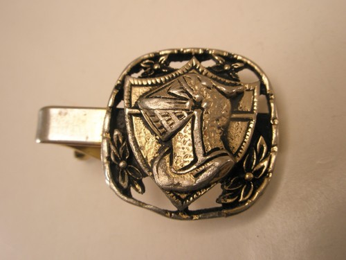 Warrior Helmet Vintage SMALL Tie Bar Clip suit of armor knight round table
