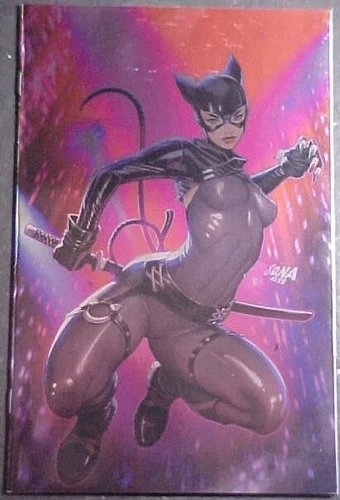 CATWOMAN #52! EXCLUSIVE DAVID NAKAYAMA VIRGIN FOIL! NM 2023 DC COMICS