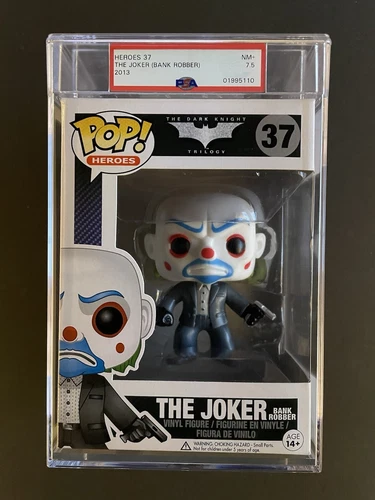 Funko Pop! The Joker Bank Robber Heroes #37 PSA Graded NM+ 7.5 Investment Grade